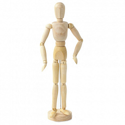 Манекен человека художественный BRAUBERG ART CLASSIC, мужской, дерево, высота 30 см., 191289