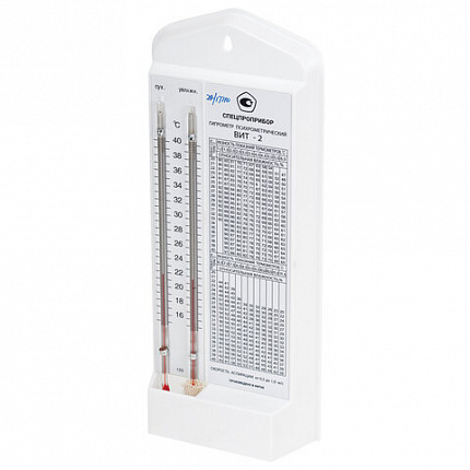Гигрометр психрометрический ВИТ-2, с поверкой РФ, диапазон: от +15 до +40 °С