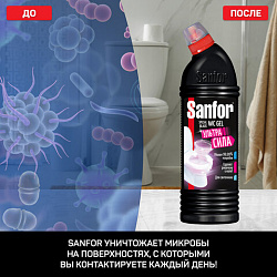 Чистящее средство 1 кг, SANFOR WC gel (Санфор гель) "Special Black", 1953