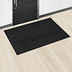 Коврик придверный 80х120 см, ЧЕРНЫЙ, влаго-грязезащитный, 450 г/м2, ребристый, PRIMILA (ПРИМИЛА) EXTRA, 701030