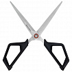 Ножницы BRAUBERG "Super black" 170 мм, черные, 3-сторонняя заточка, ручки из ABS-пластика, 238854