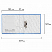 Папка-регистратор BRAUBERG с покрытием из ПВХ, 80 мм, с уголком, голубая (удвоенный срок службы), 227197