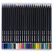Карандаши цветные чёрное дерево BRAUBERG BLACK WOOD, 75 цветов, мягкий грифель 3 мм, 182044