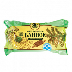 Мыло туалетное 200 г, БАННОЕ (Меридиан), "Хвоя", МИНПРОМТОРГ