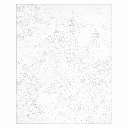 Картина по номерам 40х50 см, ОСТРОВ СОКРОВИЩ "Замок Нойшванштайн Бавария", на подрамнике, акрил, кисти, 663281