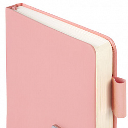 Ежедневник недатированный, А5, 143х210 мм, BRAUBERG "Dainty", под кожу, магнитная застежка, 160 л., розовый, 117143