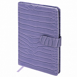 Еженедельник недатированный А5 145х215 мм, BRAUBERG "Party", под кожу, 64 л., сиреневый, 114475