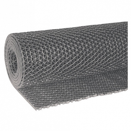Коврик дорожка Zig-Zag ячеистый грязезащитный 0,9х10 м, толщина 5 мм, ПВХ, В РУЛОНЕ, VORTEX, 22156