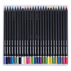 Карандаши цветные чёрное дерево BRAUBERG BLACK WOOD, 100 цветов, мягкий грифель 3 мм, 182045