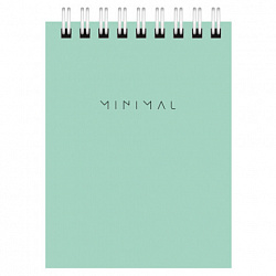 Блокнот МАЛЫЙ ФОРМАТ А7 75х105 мм, 40 л., гребень, картон, клетка, BRAUBERG "Minimal Pastel", 116431