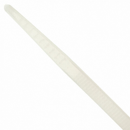 Хомуты (стяжки) нейлоновые, 2,5 мм х 200 мм, комплект 100 шт., REXANT, белые, европодвес, 07-0200-4