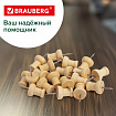Силовые кнопки-гвоздики BRAUBERG WOOD, деревянные, 30 штук, 10 мм, 272759