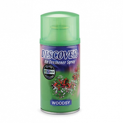 Сменный баллон 320 мл, DISCOVER "Woodsy", свежий лесной, для диспенсеров DISCOVER, 61167