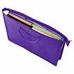 Папка на молнии с ручками ПИФАГОР, А4, 1 отделение, пластик, 55 мм, фиолетовая, 228237