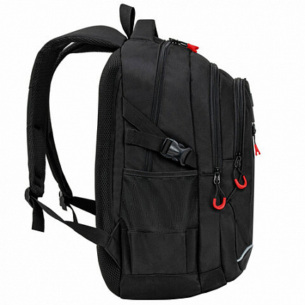 Рюкзак BRAUBERG CONTENT универсальный, 3 отделения, светоотражающий принт, "Br(ok)en", 47х33х18 см, 273845