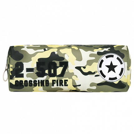Пенал мягкий ПИФАГОР, 1 отделение, ПВХ, ассорти "Camouflage", 20х7х4 см, 273828