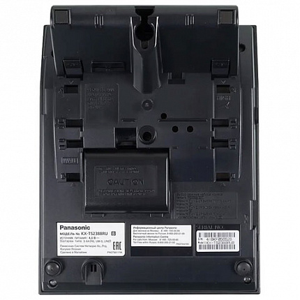 Телефон PANASONIC KX-TS2388RUB, АОН, спикерфон, память 50 ном., тонал/импул. режим, чёрный