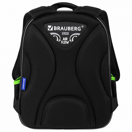 Ранец BRAUBERG QUADRO, 3 отделения, с брелком, "Tyrannosaur", СВЕТЯЩИЙСЯ, 37х28х18 см, 272021