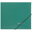 Папка на резинках BRAUBERG, стандарт, зеленая, до 300 листов, 0,5 мм, 221621