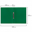 Папка на 2 кольцах А4 BRAUBERG PIXEL, 25 мм, темно-зеленая, до 170 листов, 0,5 мм, 273033