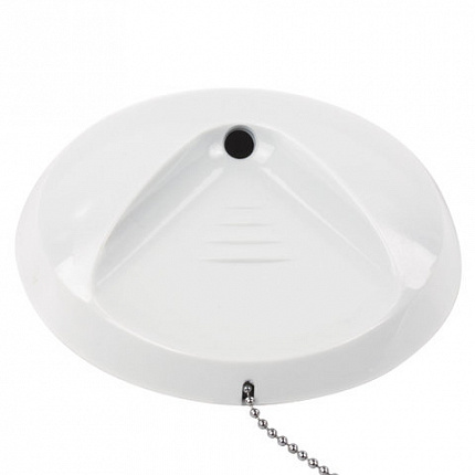 Ручка шариковая настольная BRAUBERG "Стенд-Пен Уайт2", СИНЯЯ, цепочка, корпус белый, линия письма 0,5 мм, 141348