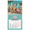 Календарь настенный перекидной 2027 г., BRAUBERG, 12 листов, 28,5х57 см, "Pin up", 118421