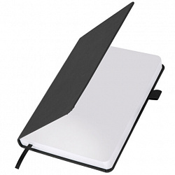 Ежедневник датированный 2026, А5, 138x213 мм, BRAUBERG "Control", под кожу, держатель для ручки, черный, 117126