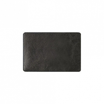 Обложка-карман для карт/картхолдер с вырезом, 64*96 мм, кожзам, черная, ДПС, 2938.ЯК-207