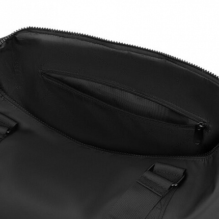 Сумка спортивная HEIKKI QUICK MOVE (ХЕЙКИ), карман на молнии, багажная лента, черная, 41х32х15 см, 273880