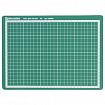 Коврик (мат) для резки BRAUBERG, 3-слойный, А4 (300х220 мм), двусторонний, толщина 3 мм, зеленый, 236905