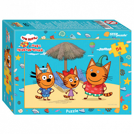 Пазл картонный 54 элемента, ЛИЦЕНЗИОННЫЕ СЮЖЕТЫ, АССОРТИ, 9х6,5,х2,5 см