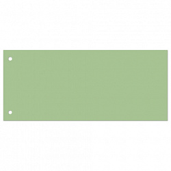 Разделители листов (полосы 240х105 мм) картонные, КОМПЛЕКТ 100 штук, зеленые, BRAUBERG, 223971