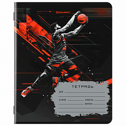 Тетрадь 18 л. BRAUBERG, клетка, обложка картон, MEN'S SPORT, 107294