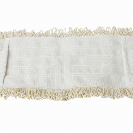 Насадка МОП плоская для швабры/держателя 50 см, уши/карманы (ТИП У/К), нашивной хлопок, LAIMA EXPERT, 605304