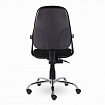 Кресло BRABIX "Comfort MG-322", хром, регулируемая эргономичная спинка, ткань, черное, 532558