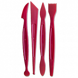 Стеки для лепки и моделирования, пластиковые, НАБОР 4 шт., ЛУЧ "Школа творчества", 32С 2096-08