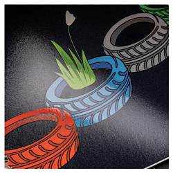 Тетрадь А5 48 л., HATBER гребень, клетка, выборочный лак, "За окном" (микс в спайке), 089025, 48Т5вмВ1гр