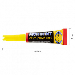 Клей моментальный МОНОЛИТ, 3 г, отрывная мультикарта, 403-001