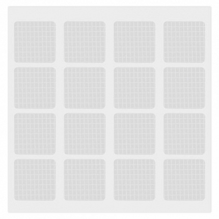 Клеевые квадраты двусторонние, 15х15 мм, акриловая основа, 64 шт., BRAUBERG, 608779