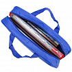 Папка на молнии с ручками STAFF EVERYDAY А4, 1 отделение, полиэстер, 80 мм, синяя, 270740