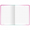 Блокнот с резинкой в клетку 96 л., А5, 145х203 мм, твердая обложка с фольгой, BRAUBERG, "Градиент", 113732