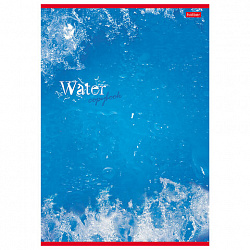 Тетрадь А4, 48 л., HATBER, скоба, клетка, выборочный лак, "СТИХИИ ПРИРОДЫ" (микс), 012804, 48Т4вмB3