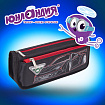 Пенал мягкий BRAUBERG, 2 отделения, полиэстер, "Speed car", черный, 21х6х9 см, 270273