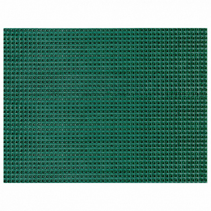 Коврик придверный 45х60 см, ЗЕЛЕНЫЙ пластиковый грязезащитный, толщина 10 мм, "ТРАВКА", PRIMILA (ПРИМИЛА), 701065