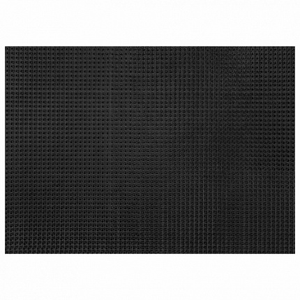 Коврик придверный 60х90 см, ЧЕРНЫЙ пластиковый грязезащитный, толщина 10 мм, "ТРАВКА", PRIMILA (ПРИМИЛА), 701066