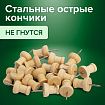 Силовые кнопки-гвоздики BRAUBERG WOOD, деревянные, 30 штук, 10 мм, 272759