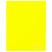 Папка с металлическим скоросшивателем и внутренним карманом BRAUBERG "Neon", 16 мм, желтая, до 100 листов, 0,7 мм, 227465