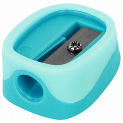 Точилка ЮНЛАНДИЯ "COLOR PASTEL", двуцветная, пастельные цвета ассорти, 272505