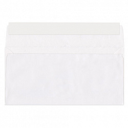 Конверты Е65 (110х220 мм), отрывная лента, 80 г/м2, КОМПЛЕКТ 1000 шт., 41623