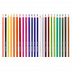 Карандаши цветные BRAUBERG PREMIUM, 24 цвета, шестигранные, грифель 3 мм, 181668